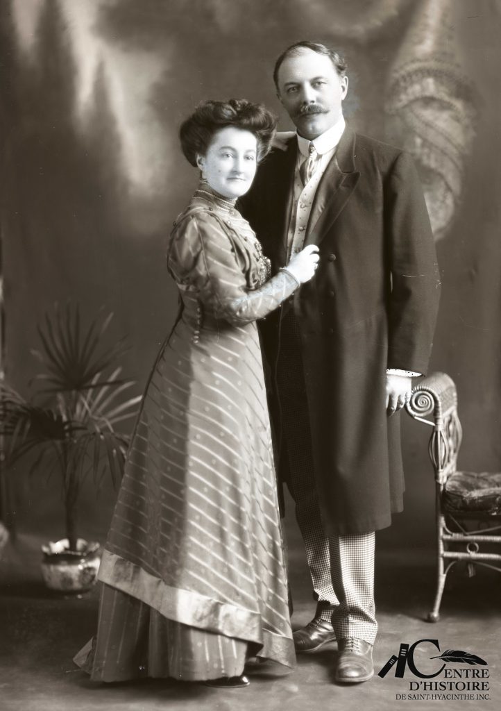 Blanche Alméras et son époux, le docteur Paul Fournier. Centre d'histoire de Saint-Hyacinthe. Fonds CH085 Studio B. J. Hébert